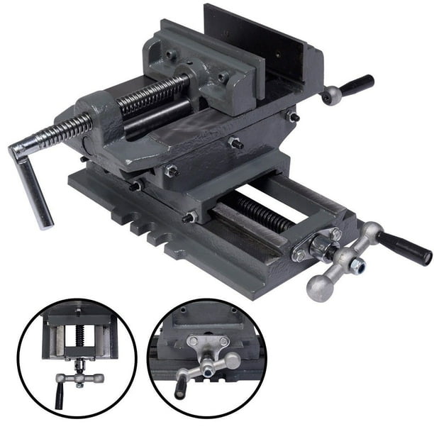 5 Cross Drill Press Vise Slide Metal Milling 2 Way X-y Clamp Machine Heavy Duty 